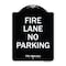 Signmission Texas Fire Lane No Parking Heavy-Gauge Aluminum Architectural Sign, 18" L, 24" H, BW-1824-22825 A-DES-BW-1824-22825 - alternate 1